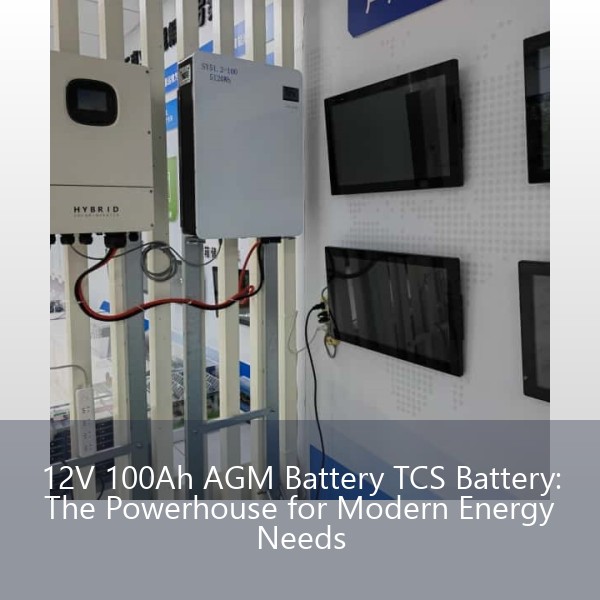 12V 100Ah AGM Battery TCS Battery: The Powerhouse for Modern Energy Needs